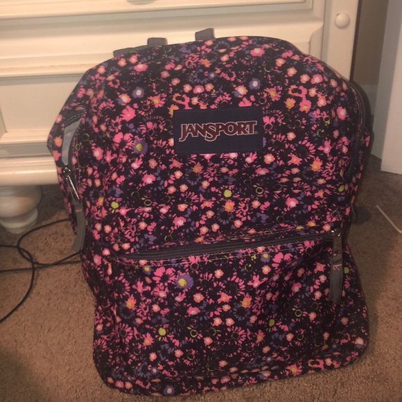 jansport flower backpack